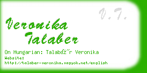 veronika talaber business card